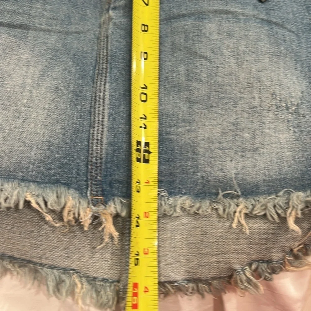 One Teaspoon Storm Boy Stretch 2020 Mini High Waist Denim Skirt NWT